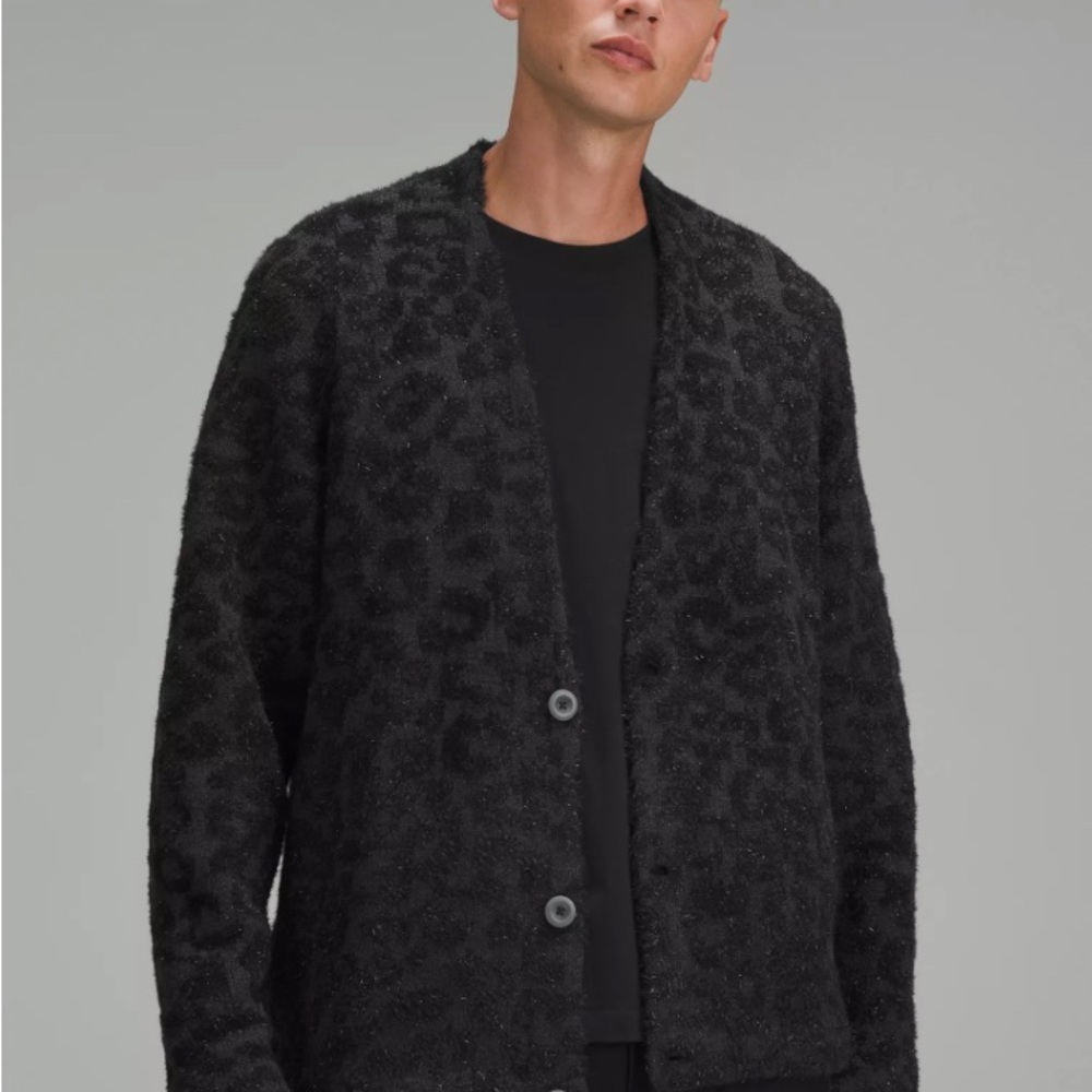 BNWT MENS LULULEMON WOOL LEOPARD CARDIFAN SWEATER
